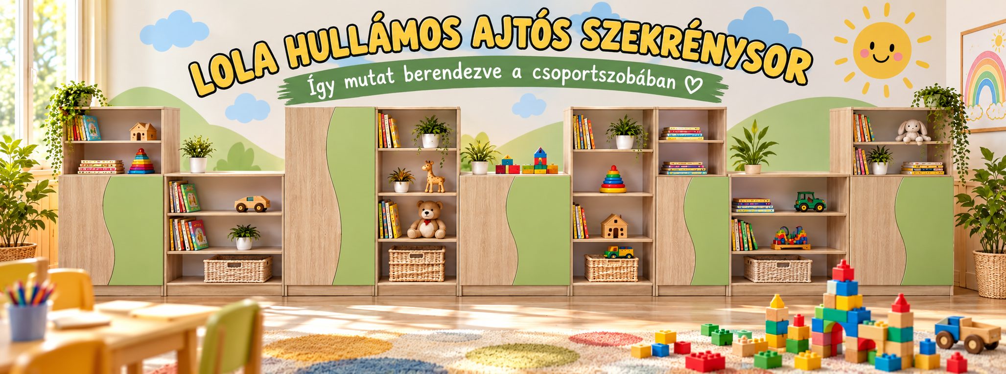 Nyereményjáték: Lola hullámos ajtós szekrénysor